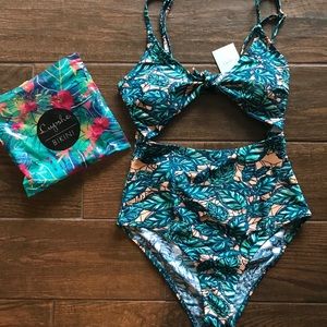 Cupshe one piece bathing suit with cutouts